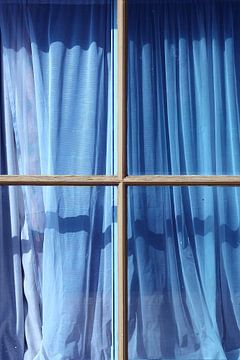 Blue Curtains van Walljar