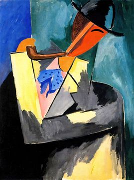 Rokende man - Alberto Magnelli