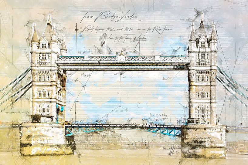 Tower Bridge, Londres par Theodor Decker