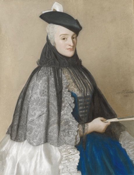 Portrait of Catherine Bégon, Jean-Etienne Liotard by Masterful Masters