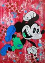 Mickey Mouse «Heureux» par Kathleen Artist Fine Art Aperçu