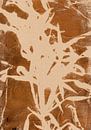 Botanisch abstract. Bamboe in okergeel. van Dina Dankers thumbnail