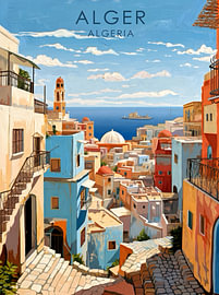 Vibrant Alger Cityscape sur HUGO