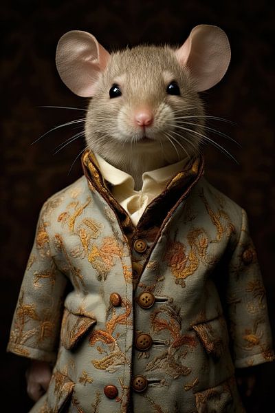 Mouse in clothes by Wall Wonder