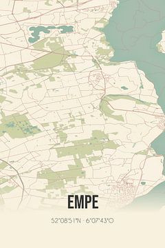 Vintage landkaart van Empe (Gelderland) van Rezona