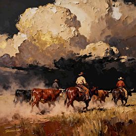 Hooves Beneath Heavy Sky van Johannas Art Creations