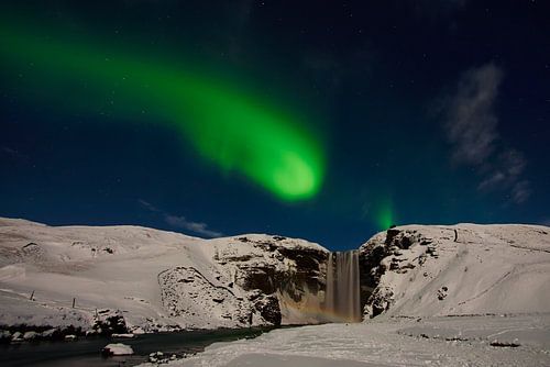Skogafoss Noorderlicht