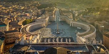 Rome, Vaticaan, uitzicht op St. Pietersplein I