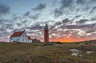 Vuurtoren Eierland bij De Cocksdorp, Texel van Stephan Neven thumbnail