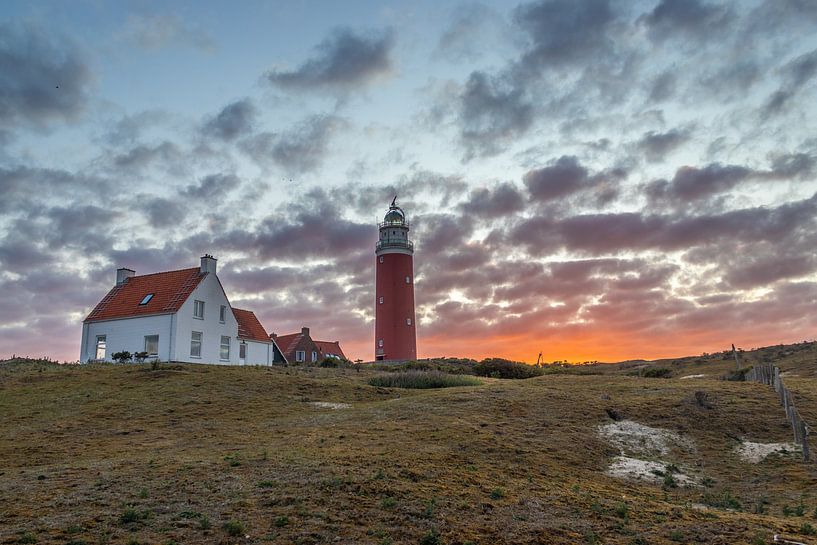 Vuurtoren Eierland bij De Cocksdorp, Texel van Stephan Neven
