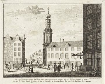 Kalverstraat und die Munttoren in Amsterdam