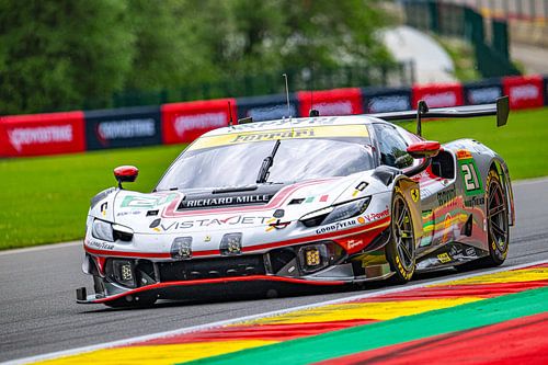 La Ferrari 296 GT3 de course à Spa-Francorchamps