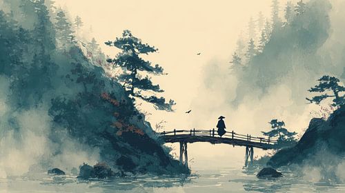 Japanische Kunst  nur in der Landschaft