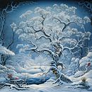 Winter Sneeuw van Blikvanger Schilderijen thumbnail