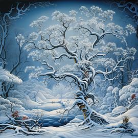 Winter Snow by Eye catching paintings