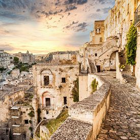 Vieille ville de Matera, Italie sur Sjouke Hietkamp