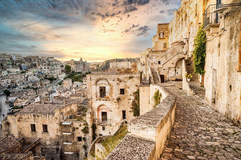 Oude stad Matera, Italië van Sjouke Hietkamp