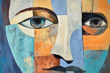 Facial composition in bright colours by Poster Art Shop