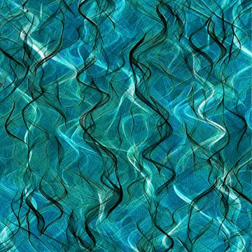 Makewater 06 - abstracte digitale compositie van Nelson Guerreiro