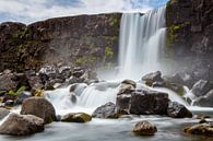 Oxararfoss waterfall Iceland par Menno Schaefer Aperçu