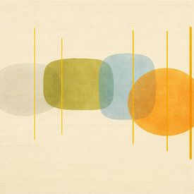 Tijdloze Japandi Abstractie van Digital Picture Art