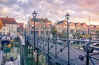 The Long Iron Bridge in Dordrecht