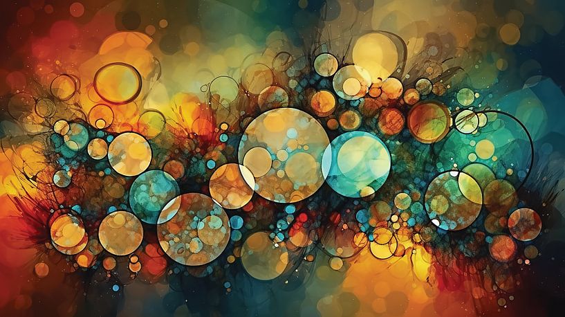 Abstract Digital Bubbles by Harry Stok