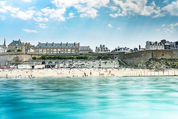 Beach of Saint Malo in Normandy by Lima Fotografie