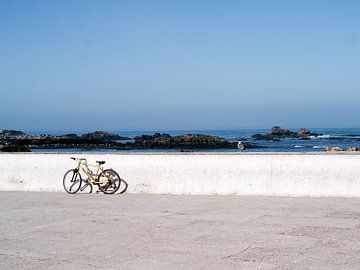 Vue d'un vélo abandonné sur un boulevard en Afrique du Sud sur Stories by Pien