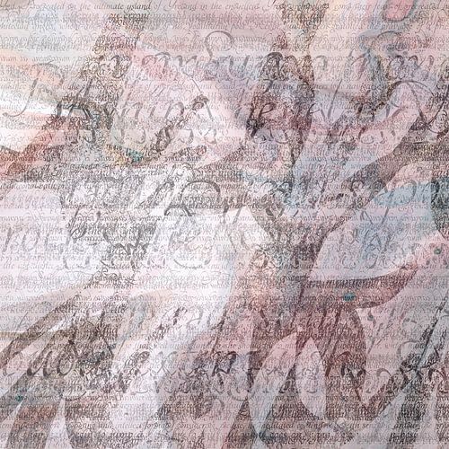 Roseschelle: Allaniuvia [digitale abstracte kunst, zwart, wit].