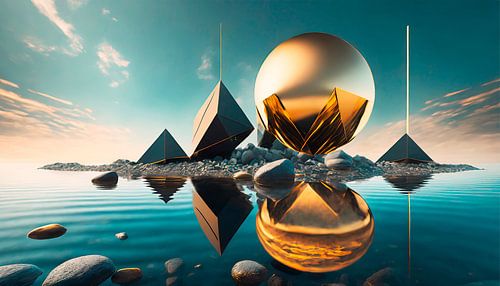 Design Kugeln mit Gold