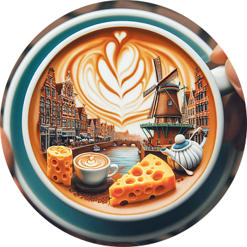 Cafe Latte Alkmaar van Digital Art Nederland