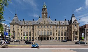 Rotterdam gemeentehuis aan de Coolsingel, Nederland