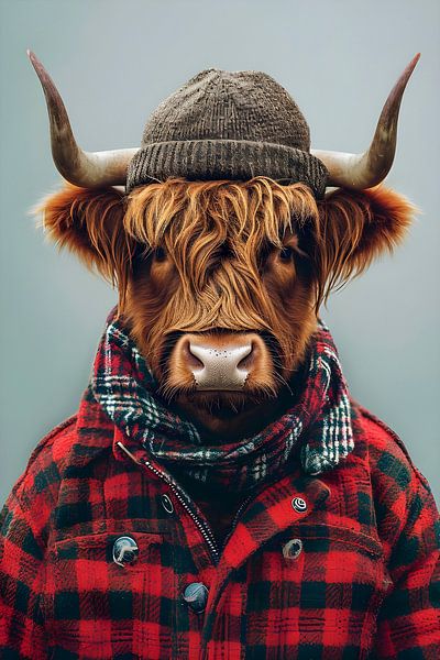 Scottish highlander Portrait by But First Framing