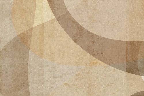 Formes organiques dans des tons neutres et chauds