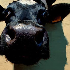 Neugierige Kuh von Lauren Wilde