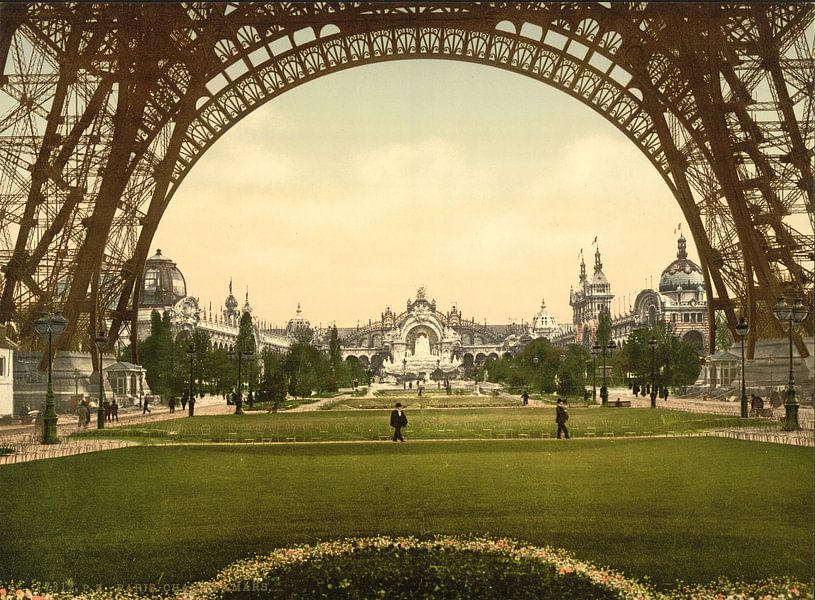 Champs de Mars, Exposition Universal, Paris von Vintage Afbeeldingen