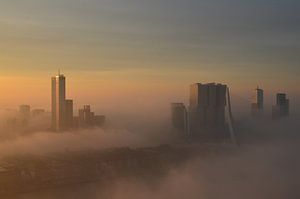 Rotterdam basking in the early morning sunshine von Marcel van Duinen