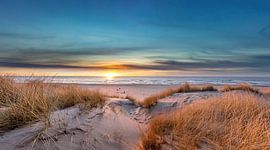 Paal 17 Texel Sonnenuntergang von Richard Heerschap Fotografie
