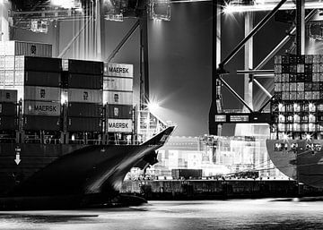 Ports of Antwerp (black and white) by 2BHAPPY4EVER photography & art