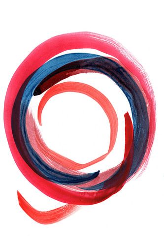 Enso circles with orange