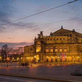 Dresden - Semperoper at sunset by t.ART