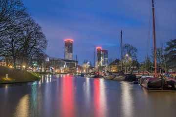 Stadsaanzicht van Leeuwarden van Goffe Jensma