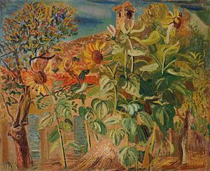 Boris Dmitrijewitsch Grigorjew - Sonnenblumen (um 1930)
