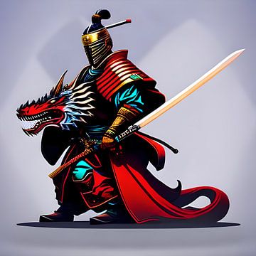 Samurai Dragon by San Creative