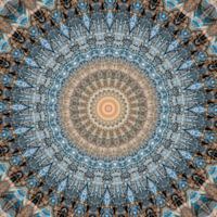 Mandala blue lights