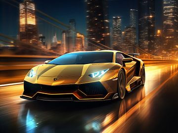 Lamborghini Auto in New York van FotoKonzepte