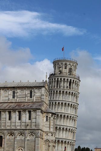 Toren van Pisa en Kathedraal van Pisa, Italië