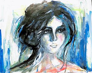 Nathalie. Handbemalt