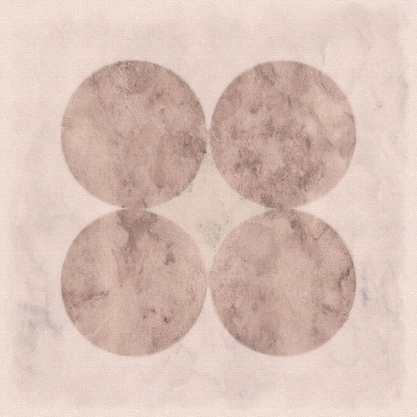 Scandinavia Nordic Abstract on Beige by Mad Dog Art